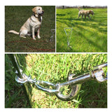 Dog Tie-Out Stak-Heavy Duty  Dog Stakes for Outside,Yard and Camping, Corkscrew Arrowhead Design with Tangle-Free 360 Swivel Hook In Australia - Darrahopens