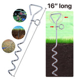 Dog Tie-Out Stak-Heavy Duty  Dog Stakes for Outside,Yard and Camping, Corkscrew Arrowhead Design with Tangle-Free 360 Swivel Hook In Australia - Darrahopens
