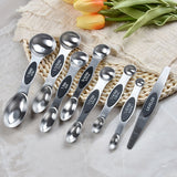 Stainless Steel Measuring Cups Set of 15 with Pour Spout, Metal Kitchen Tools with Easy to Read Markings for Measuring Dry In Australia - Darrahopens