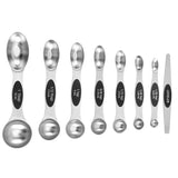 Stainless Steel Measuring Cups Set of 15 with Pour Spout, Metal Kitchen Tools with Easy to Read Markings for Measuring Dry