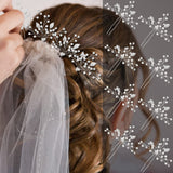 8 Pieces Bride Wedding Pearls Hair Pins Rhinestone Bridesmaid Hair Pieces Wedding Hair Accessories for Women and Girls (Silver) In Australia - Darrahopens