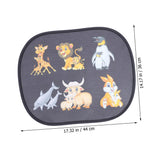 2 Pack Car Sun Shade for Baby Kids Universal Automotive Sunshade Static Cling Side Window Car Rear Sunshades Cute Animals Patterns In Australia - Darrahopens