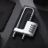 4 Digit Combination Lock Code Cabinet Lock U Shaped Gym Locker Adjustable Padlock Metal Long Shackle Lock for Outdoor In Australia - Darrahopens