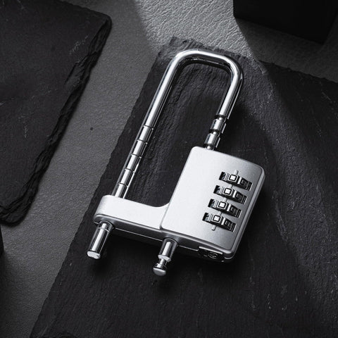 4 Digit Combination Lock Code Cabinet Lock U Shaped Gym Locker Adjustable Padlock Metal Long Shackle Lock for Outdoor In Australia - Darrahopens