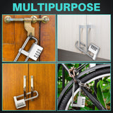 4 Digit Combination Lock Code Cabinet Lock U Shaped Gym Locker Adjustable Padlock Metal Long Shackle Lock for Outdoor In Australia - Darrahopens