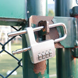 4 Digit Combination Lock Code Cabinet Lock U Shaped Gym Locker Adjustable Padlock Metal Long Shackle Lock for Outdoor In Australia - Darrahopens