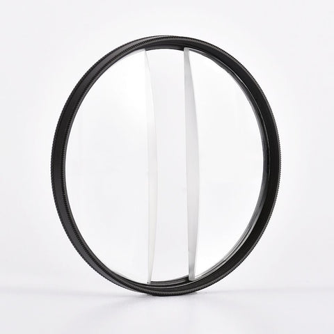 77MM Lens Filter Kit Camera Special Effects Filter Double Glass Split Diopter Filter Half Moon Glass Split Diopter Foreground