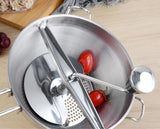 Rotary Food Mill Potato Ricer with 3 Interchangeable Disks, Great for Making Puree or Soups of Vegetables,Easy Assemble