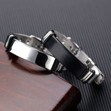 Men's Premium Bracelet Titanium Steel Adjustable Bracelet for Birthday
Steel Adjust Mesh Chain Cuff Bracelets （2pcs）