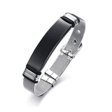 Men's Premium Bracelet Titanium Steel Adjustable Bracelet for Birthday
Steel Adjust Mesh Chain Cuff Bracelets （2pcs）