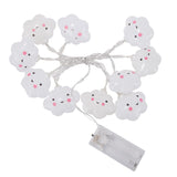 10 LED Battery Powered Room Light Baby Kids Cute Cloud Face Shape Lamp Corridor Decor Small Night Light Halloween Christmas