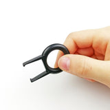5Pack Black Color Rounded Key Puller Keycap Puller/Key Cap Remover Tool for Mechanical Keyboard （black）