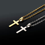 Cross Necklace for Men Silver Premium Alloy Solid Color Cross Pendant Necklace for Men Women Teens
Stainless Steel Cross （2pcs）