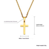 Cross Necklace for Men Silver Premium Alloy Solid Color Cross Pendant Necklace for Men Women Teens
Stainless Steel Cross （2pcs）