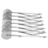 Wheel Dough Divider Adjustable Arm Rust‑Free High Hardness Stainless Steel Hotel Restaurant(Seven round pizza slice) In Australia - Darrahopens