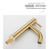 Solid Brass Single Handle Circular Faucet for Bathroom Sink | High Arc Faucet spout (Brushed Gold)
Drain and Supply Line