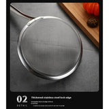 Fine Mesh Strainers with Handle Dining Room Noodle Dumplings Stainless Steel and Sifters Strainer for Sift, Strain, Drain （2pcs）