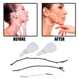 Face Lift Tape,40 Pcs Ultra-thin Invisible Face Tape with Lifting Ropes Elastic,Tightening Skin and Hiding Facial and Neck Wrinkle