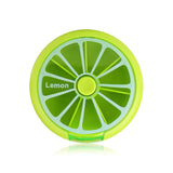 Creative Portable Mini 7 Day Weekly Circular Shape Rotary Cute Fruit Style Pill Storage Case Box (Lemon) In Australia - Darrahopens