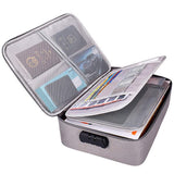 Multi-Layer Storage Pouch Credential Bag, Portable Bag Without Vibration ,Passport,Package File Pocket with 2 Separators (Grey) In Australia - Darrahopens