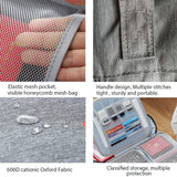 Multi-Layer Storage Pouch Credential Bag, Portable Bag Without Vibration ,Passport,Package File Pocket with 2 Separators (Grey) In Australia - Darrahopens