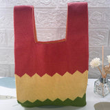 Women's Knit Wrist Bag, Fashionable and Minimalist Small Handbag, Portable Canvas Bag, Suitable for Shopping, Work