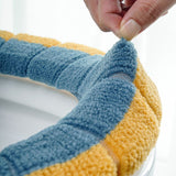 Bathroom Soft Thicker Warmer Stretchable Washable Cloth Toilet Seat Cover Pads, 2 PCS
Cushion Thick Plush Warm Pads toilet seat