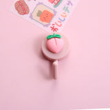 4Pcs Cute Adhesive Hooks Plastic Hooks,Cartoon Adhesive Wall Mount Hook Cartoon Cute Wall Hooks for Home Bathroom Kitchen