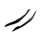 Headlight Eyebrow,1 Pair Headlight Eyebrow ABS Vehicle Eyelid Replacement for  Series  (Glossy Black)