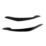 Headlight Eyebrow,1 Pair Headlight Eyebrow ABS Vehicle Eyelid Replacement for  Series  (Glossy Black)