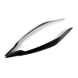 Headlight Eyebrow,1 Pair Headlight Eyebrow ABS Vehicle Eyelid Replacement for  Series  (Glossy Black)