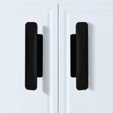 Self-Stick Instant Cabinet Drawer Handles Pulls Plastic Drawer Push Pull Handles Helper with Adhesive Door Handle for Kitchen（2pcs