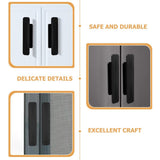 Self-Stick Instant Cabinet Drawer Handles Pulls Plastic Drawer Push Pull Handles Helper with Adhesive Door Handle for Kitchen（2pcs