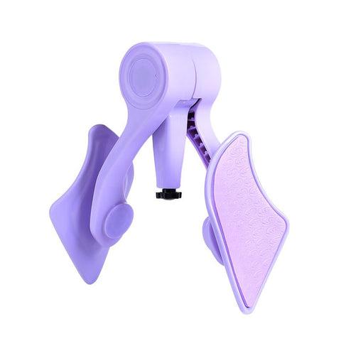 Thigh Master Hip Trainer with Adjustable Baffle, Portable In ner Thigh Exercise Pelvic Floor Training Device with Resistance Band
