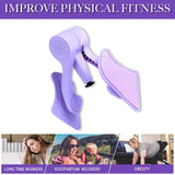 Thigh Master Hip Trainer with Adjustable Baffle, Portable In ner Thigh Exercise Pelvic Floor Training Device with Resistance Band
