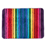 Rainbow Bath Mat Colorful Bathroom Rugs Super Soft and Absorbent Microfiber Plush Bath Rugs with Non-Slip Backing for Bathroom In Australia - Darrahopens