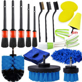 Car Detailing Brushes Kit 18pcs Auto Detailing Brushes Set for Car Seat Cleaning Car Engine Detailing Kit Motorcycle Interior In Australia - Darrahopens