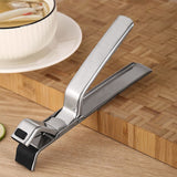Gripper Stainless Steel Bowls Clips Anti-scalding Plate Lifter Hot Pot Pan Clamp Plate Retriever Tongs Holder for Moving Hot