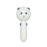 Cat Grooming Brush Panda-shaped Adorable Shedding Brush Massage Tool for Removing Floating Hair (blue and grey)