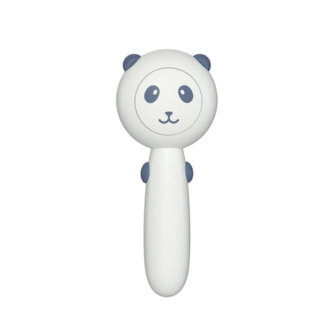 Cat Grooming Brush Panda-shaped Adorable Shedding Brush Massage Tool for Removing Floating Hair (blue and grey)