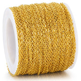 0.6x2.5mm Iron Cross Cable Chain for DIY Necklace Jewelry Making Findings Accessories Antique Golden/Silver Color （2pcs） In Australia - Darrahopens