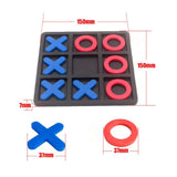 Toe Family Game, Classic Board Game, Classical Family Board Game, tic tac Toe Game, Board Size 15 X 15 cm