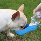 Portable Dog Water Bottle Dispenser -250ml Pet Travel Water Bottle for Dogs On The Go with Buckle & Flippable Water Bowl