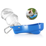 Portable Dog Water Bottle Dispenser -250ml Pet Travel Water Bottle for Dogs On The Go with Buckle & Flippable Water Bowl