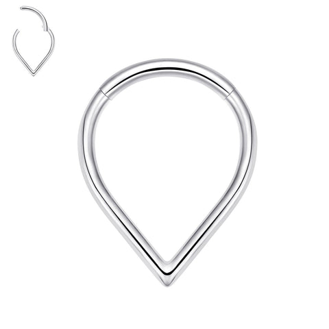 Titanium Teardrop Septum Ring Daith Piercing Earrings Jewelry Helix Nose Rings for Women
Body Piercing Jewelry (2pcs)