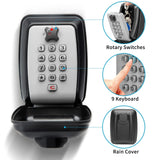 Wall Mounted Lock Box – Punch Button Key Lock Box for House Keys – Numeric Combination Lock Box for Outside, Indoor, Garage