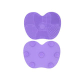 Silicon Makeup Brush Cleaning Mat Makeup Brush Cleaner Pad Cosmetic Brush Cleaning Mat Portable Washing Tool Scrubber（2pcs） In Australia - Darrahopens