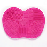 Silicon Makeup Brush Cleaning Mat Makeup Brush Cleaner Pad Cosmetic Brush Cleaning Mat Portable Washing Tool Scrubber（2pcs） In Australia - Darrahopens