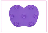 Silicon Makeup Brush Cleaning Mat Makeup Brush Cleaner Pad Cosmetic Brush Cleaning Mat Portable Washing Tool Scrubber（2pcs）