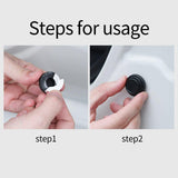 10pcs Car Door Shock Absorber Sound Insulation Cars Doors Closer Shock Pad Cover Silicone Shockproof Car Hood Protection Pad
